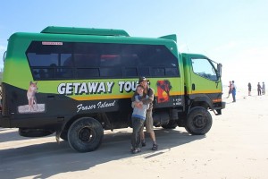 Bus mit Vierradantrieb nach Fraser Island